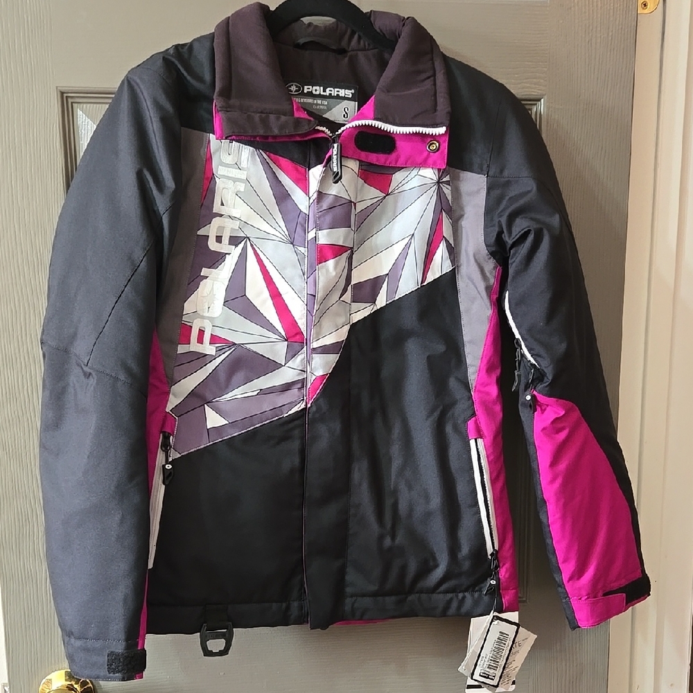 Women's Black and Pink Jacket
